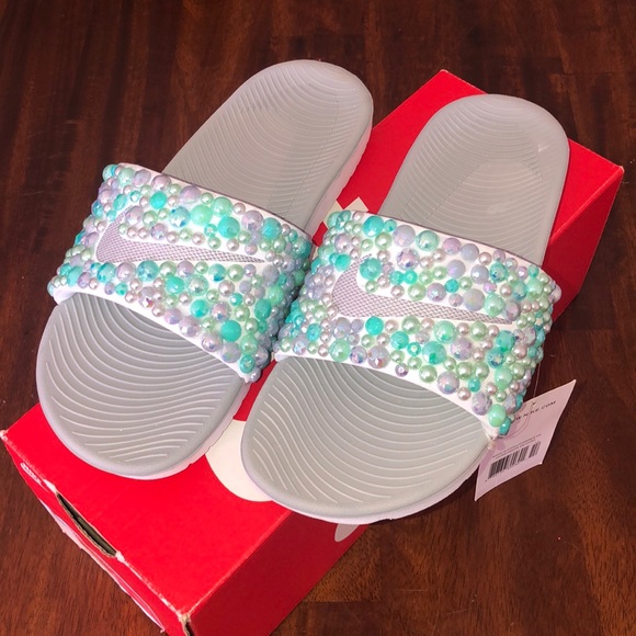 nike bling slides